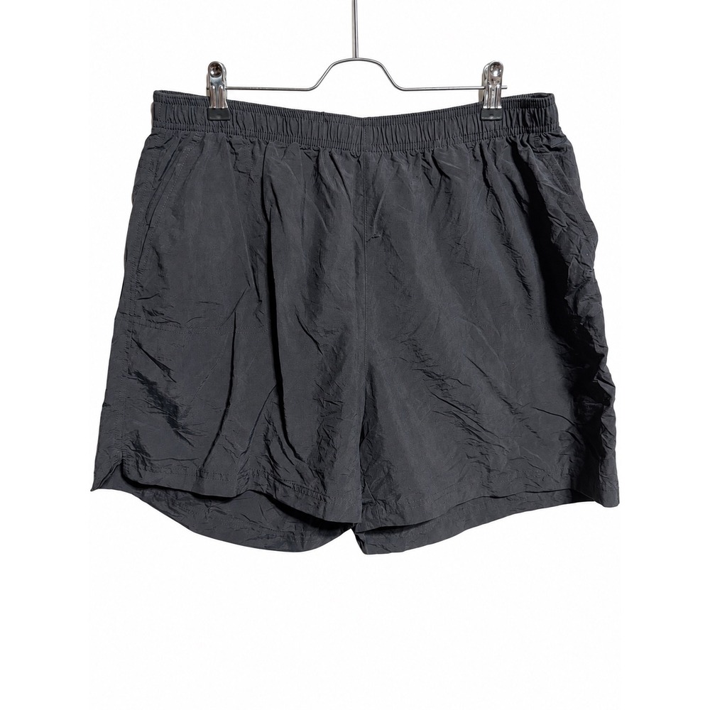 Columbia Womens 1X Black Nylon Hiking Water Shorts Elastic Waist Pockets